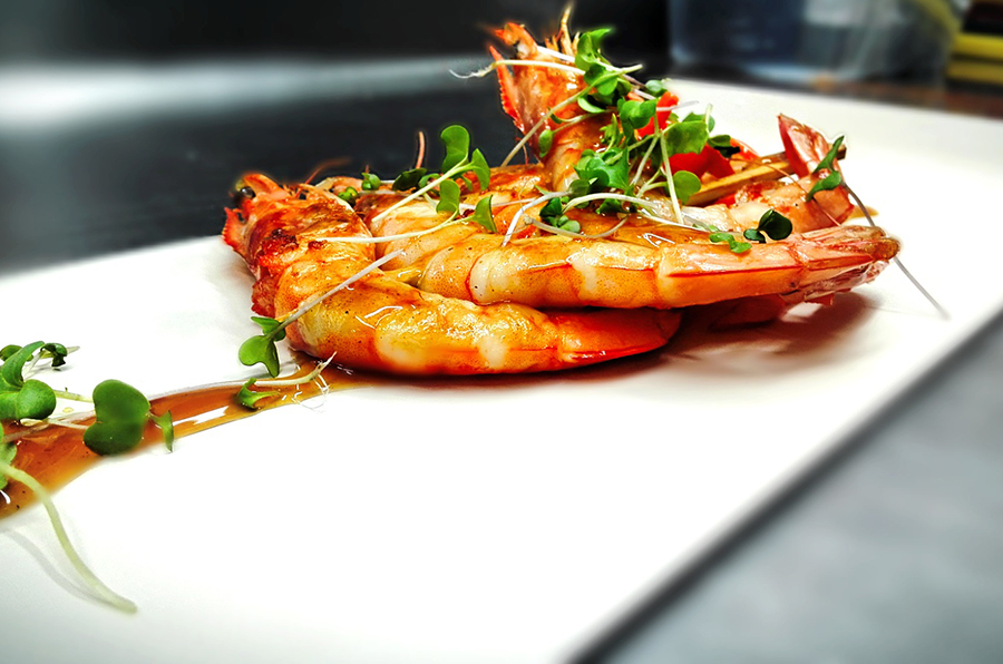 Langostinos a la plancha